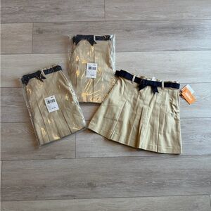 Gymboree Girls' Twill Pleated Belted Skort uniform size 8